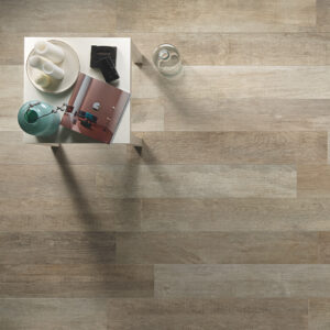 Palm Fossil porcelain tile floor